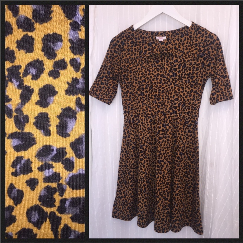 Xhilaration Leopard Print Mini Dress - Yellow & Black